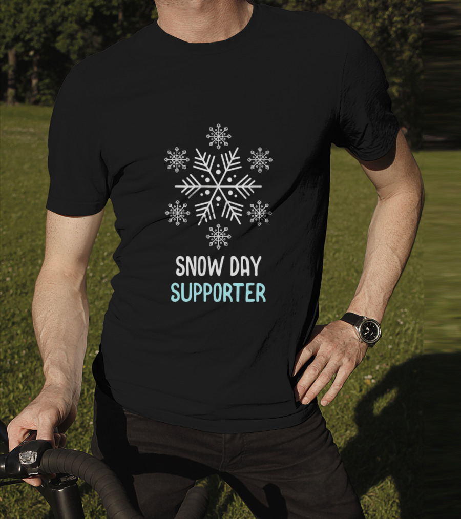 Snowflake Snow Day Supporter Christmas T-Shirt