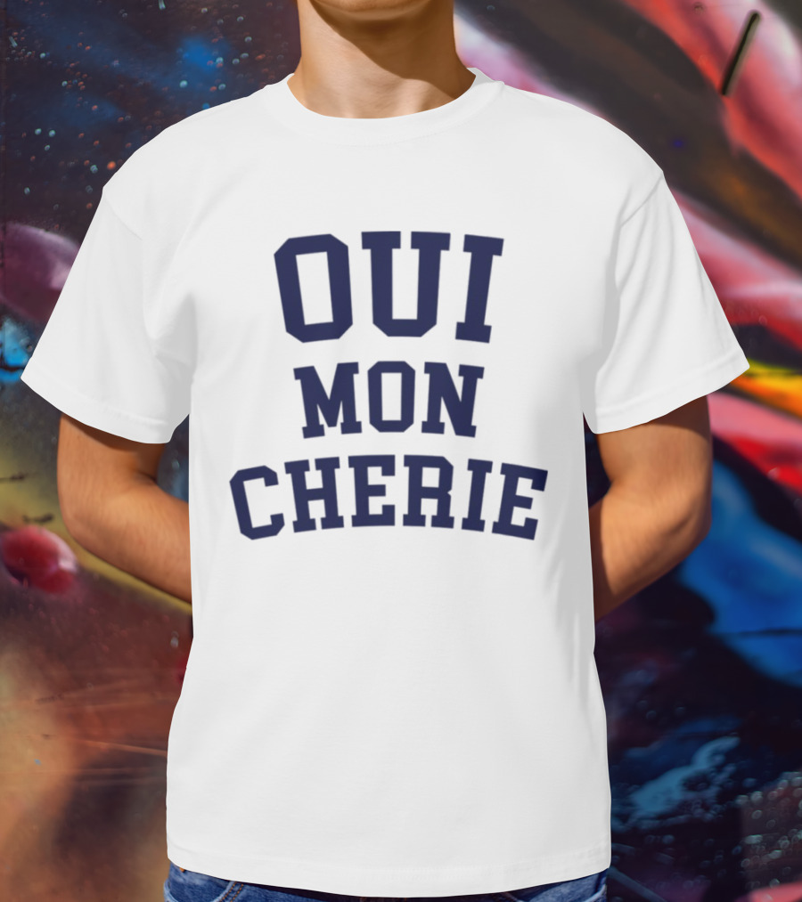 Oui Mon Cherie Retro Varsity T-Shirt