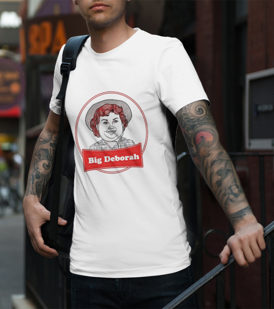 Big Deborah Vintage Cartoon Character In Red Circle T-Shirt