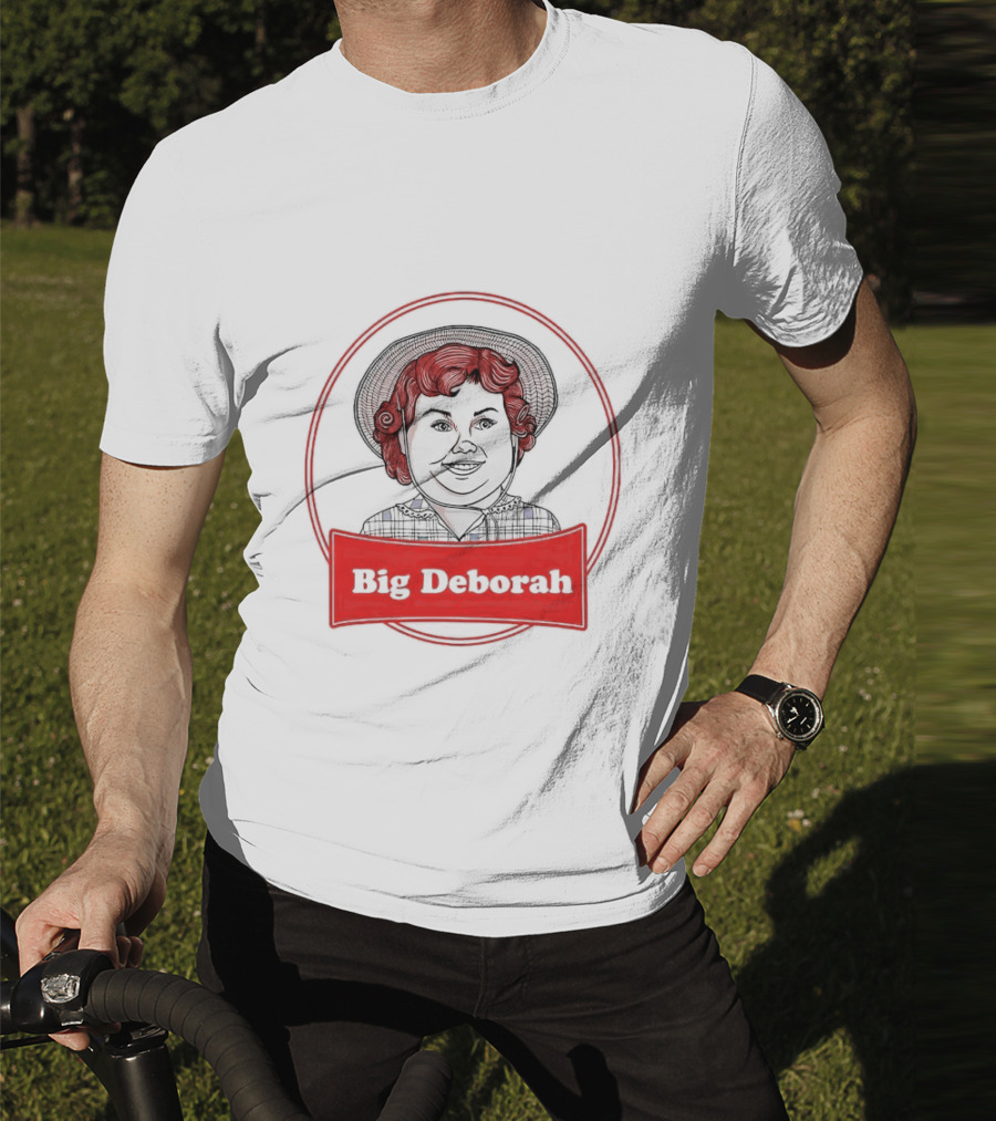 Big Deborah Vintage Cartoon Character In Red Circle T-Shirt