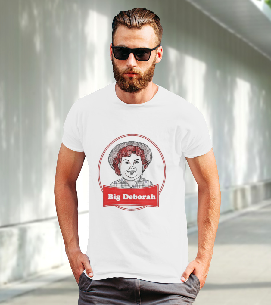 Big Deborah Vintage Cartoon Character In Red Circle T-Shirt