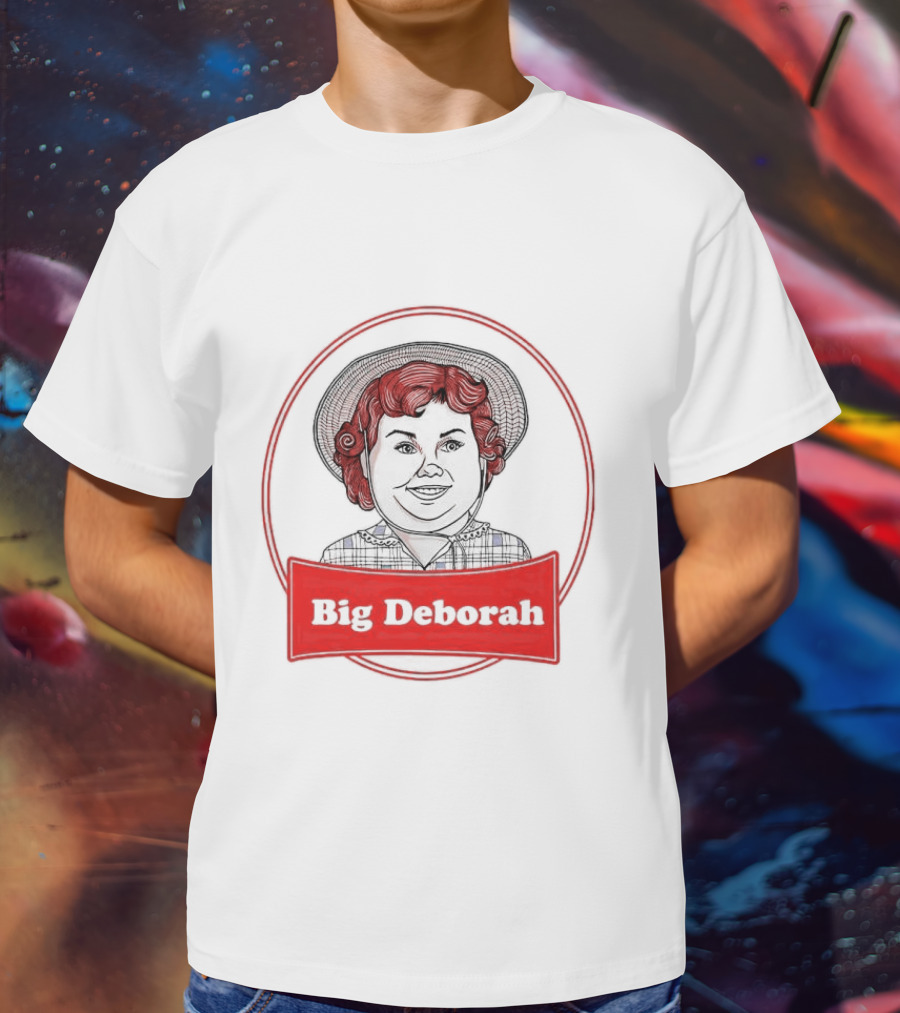 Big Deborah Vintage Cartoon Character In Red Circle T-Shirt