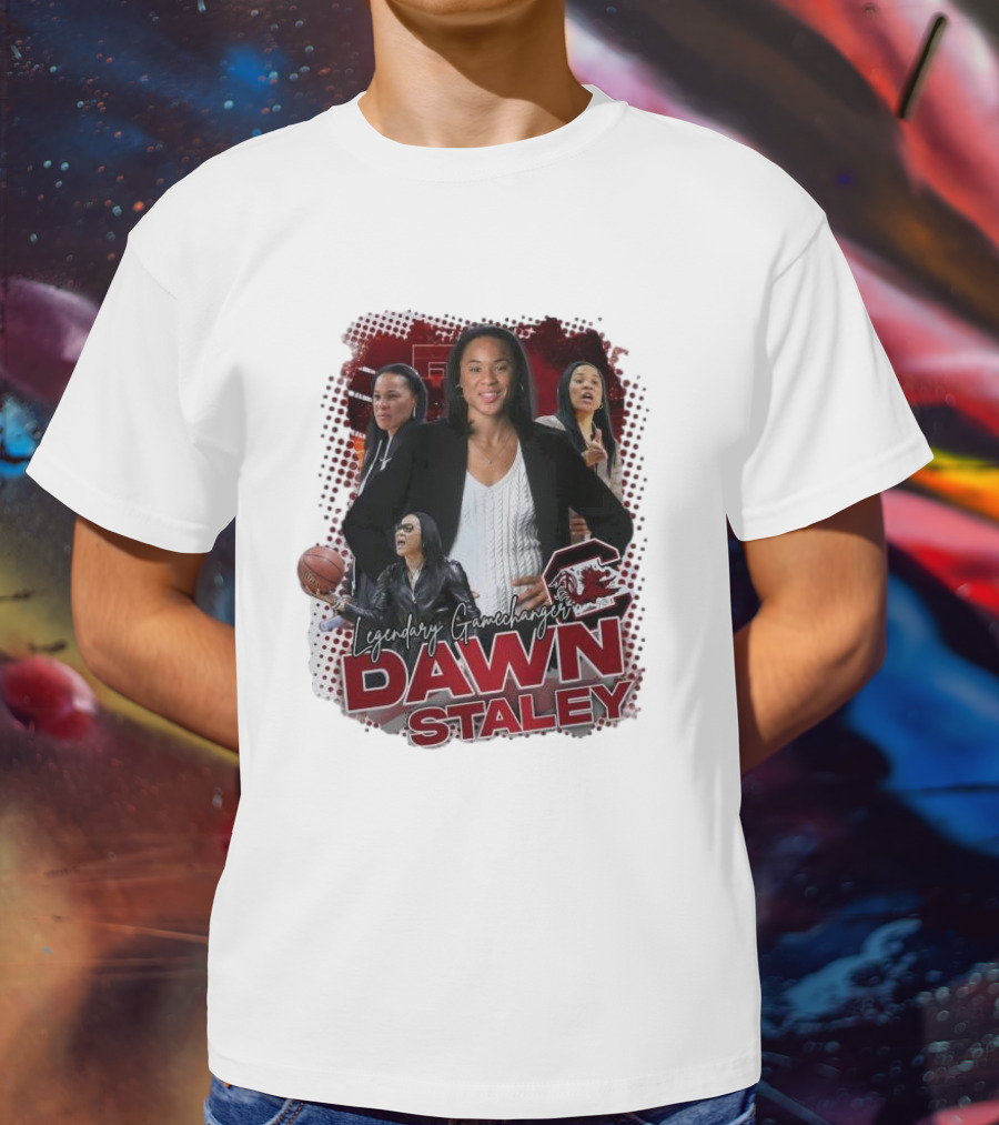 Legendary Gamechanger Dawn Staley Carolina Gamecocks Women Basketball NCAA T-Shirt