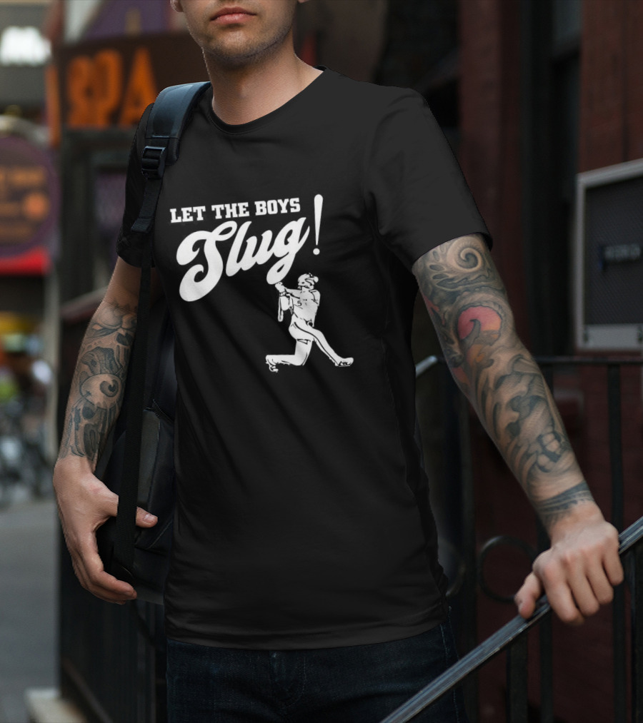 Let The Boys Slug Vintage Baseball Philly Spirit T-Shirt