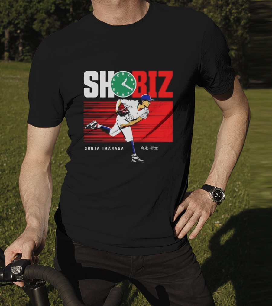 SHO BIZ Shōta Imanaga Pitching Los Angeles Dodgers K Clock T-Shirt