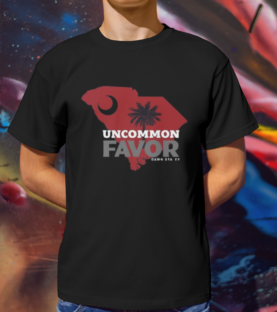 Uncommon Favor South Carolina Map Dawn Staley T-Shirt