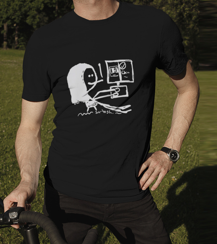 I Have 6 In The Office Stick Figure Computer Drawing Saratoshi T-Shirt
