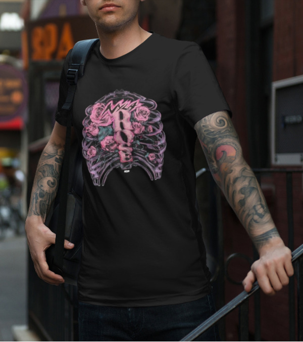 Nyla Rose Ribcage Roses Vibes T-Shirt