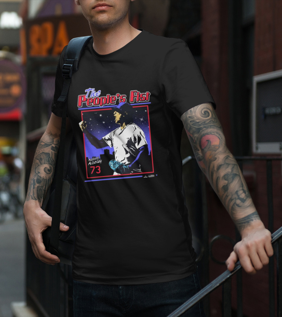 The People's Fist Adbert Alzolay 73 Baseball Hero T-Shirt