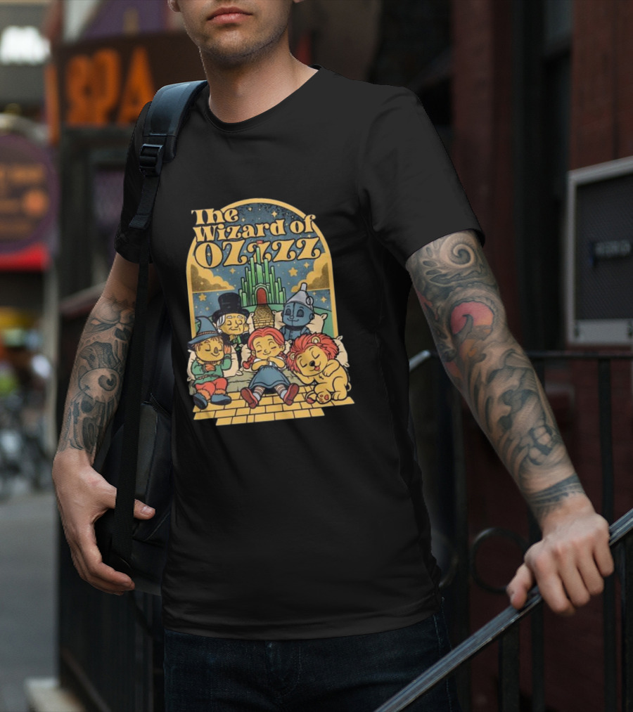 The Wizard Of Ozzzz All Characters Sleeping By Emerald City T-Shirt