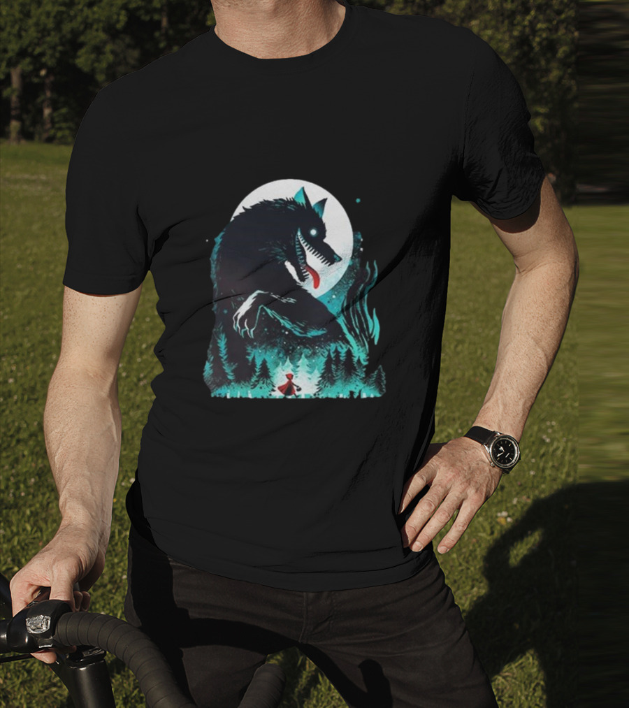 The Wolf Tale Moonlit Forest Encounter T-Shirt