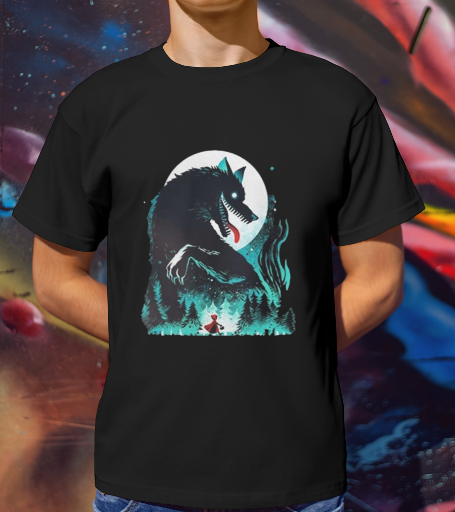 The Wolf Tale Moonlit Forest Encounter T-Shirt