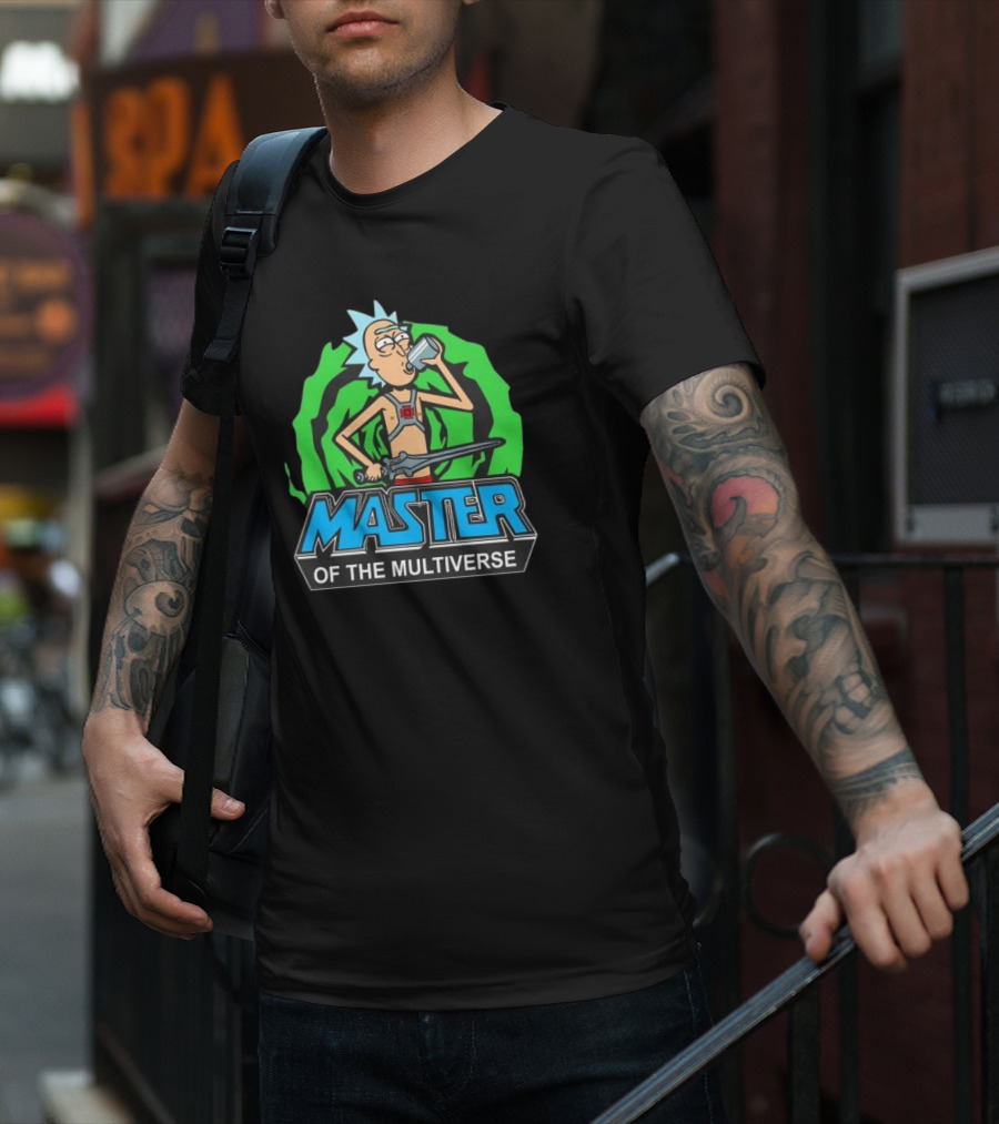 Rick And Morty Master Of The Multiverse Drinking Sword Portal Adventure T-Shirt