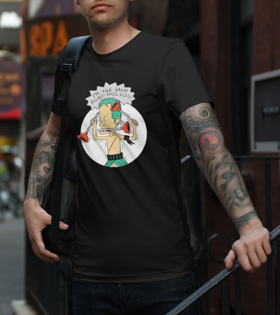 I'm The Great Zoroholio Plunger Warrior Parody Crossover T-Shirt