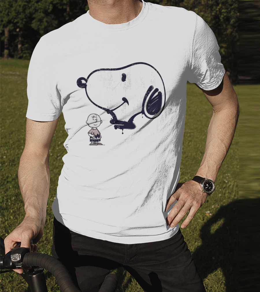 Snoopy And Charlie Brown Graffiti Iconic Character T-Shirt
