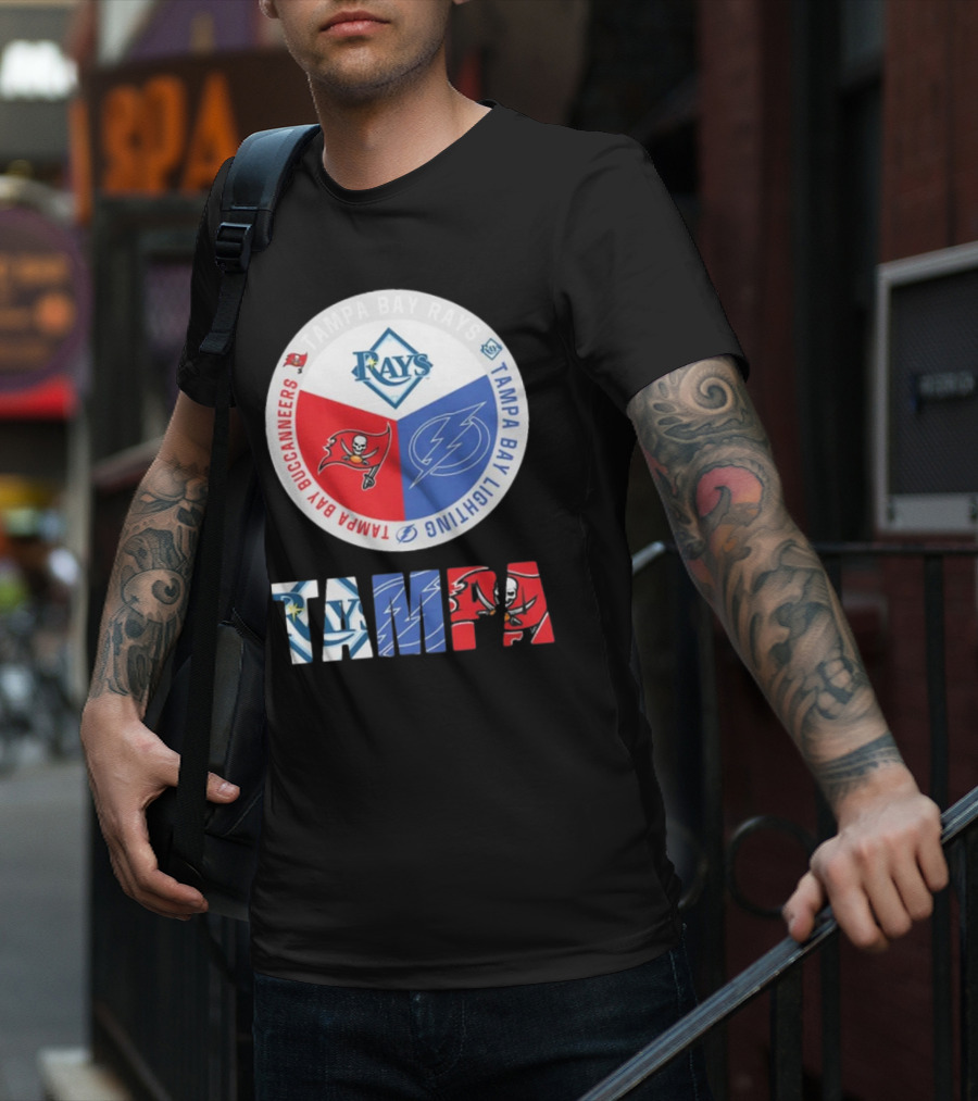 Tampa Bay Rays X Tampa Bay Lightning X Tampa Bay Buccaneers T-Shirt