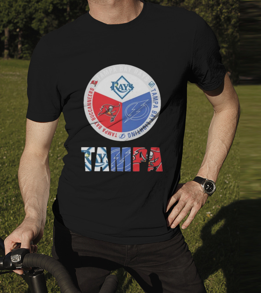 Tampa Bay Rays X Tampa Bay Lightning X Tampa Bay Buccaneers T-Shirt