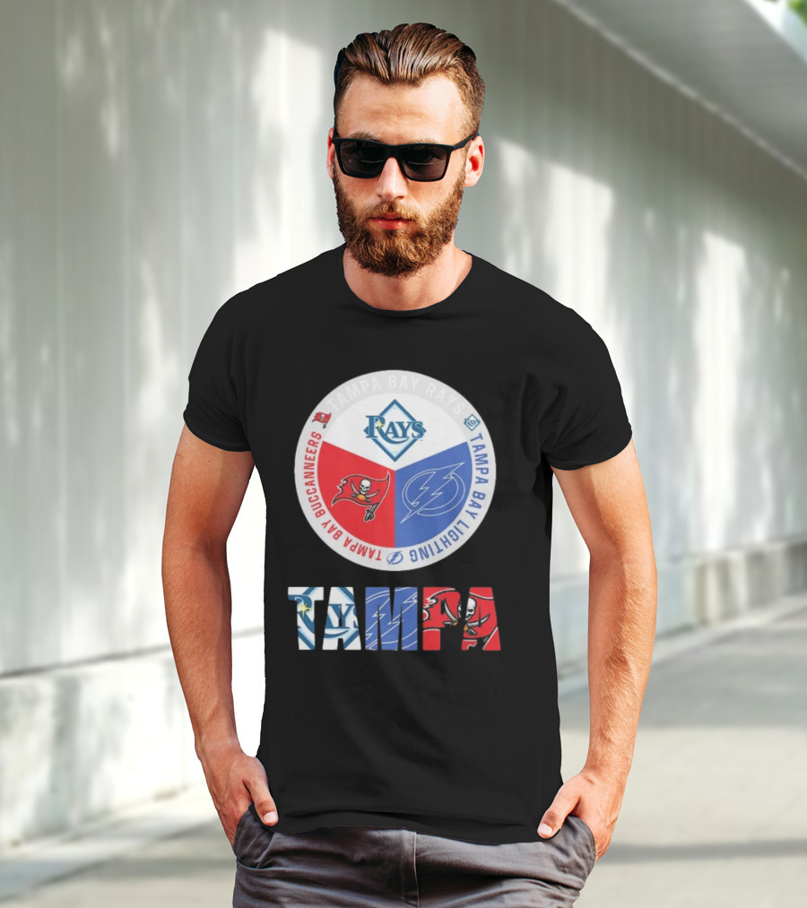 Tampa Bay Rays X Tampa Bay Lightning X Tampa Bay Buccaneers T-Shirt