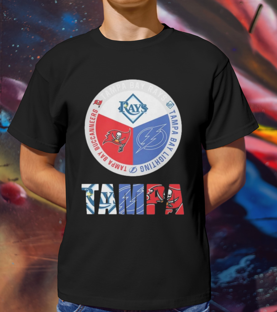 Tampa Bay Rays X Tampa Bay Lightning X Tampa Bay Buccaneers T-Shirt