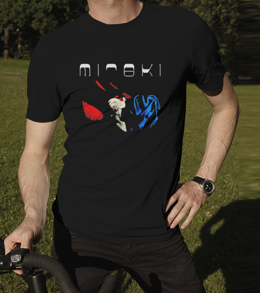 Mitski Working For The Knife Abstract Red And Blue T-Shirt