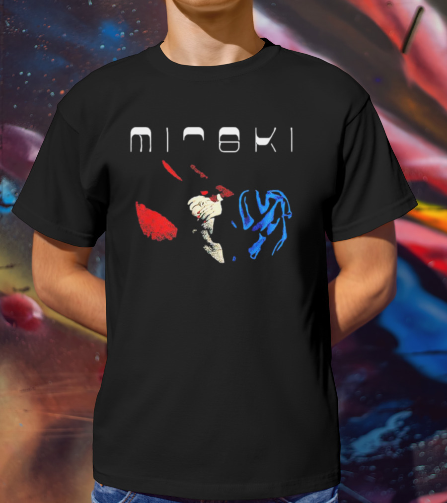 Mitski Working For The Knife Abstract Red And Blue T-Shirt