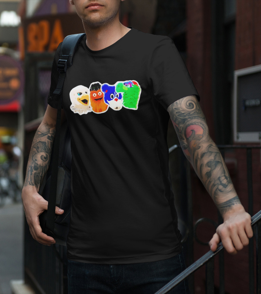 Philadelphia Sports Team Mascots Characters T-Shirt