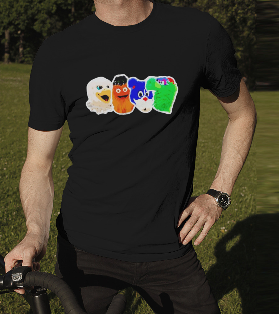 Philadelphia Sports Team Mascots Characters T-Shirt