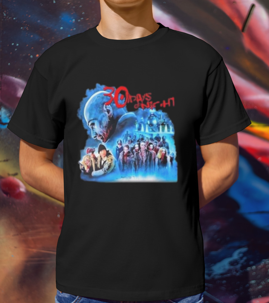 30 Days Of Night Fight Zombies Vampire Movie Scene T-Shirt