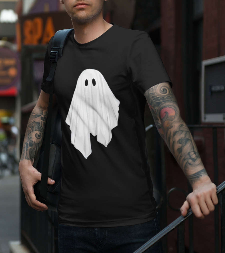 Adam Berry Glow-In-The-Dark Ghost White Sheet Specter T-Shirt