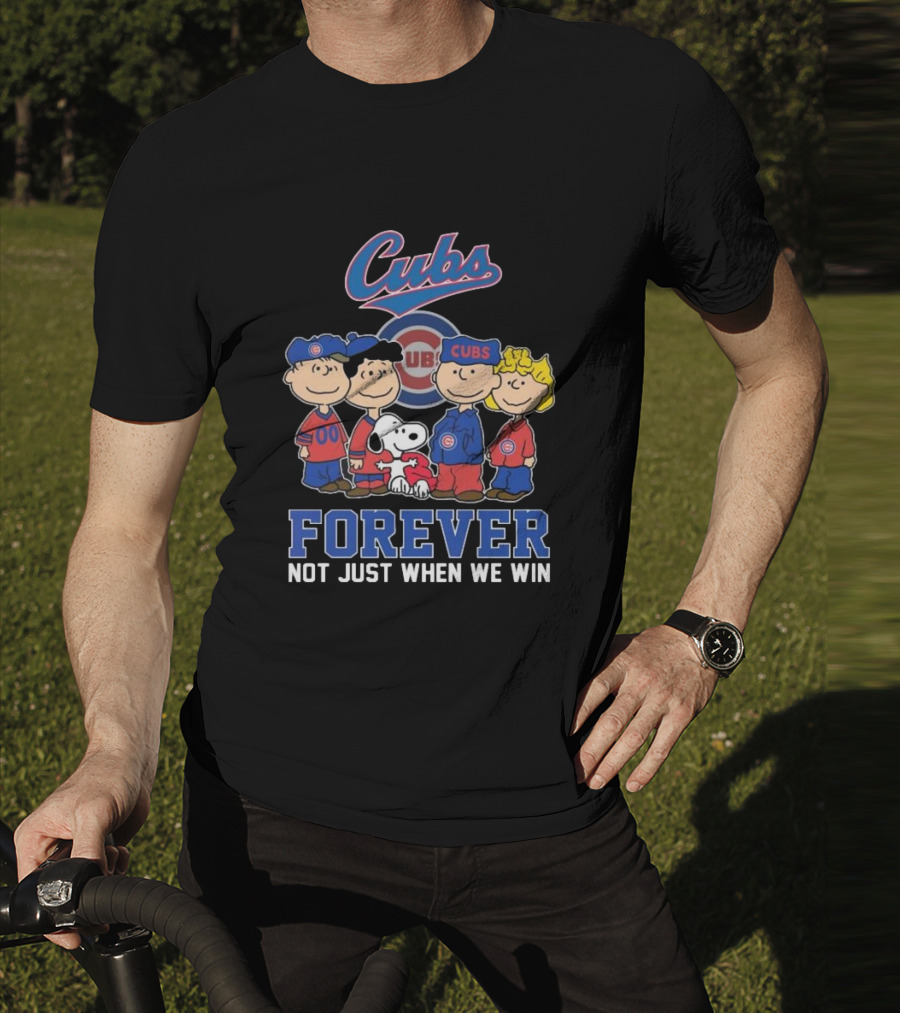 Cubs Snoopy And Friends Forever Not Just When We Win T-Shirt