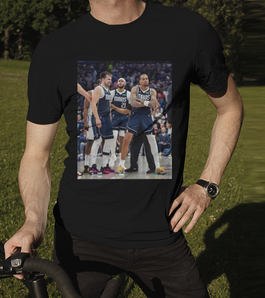 Daniel Gafford Luka Doncic PJ Washington Mavs I’m Standing On Business T-Shirt