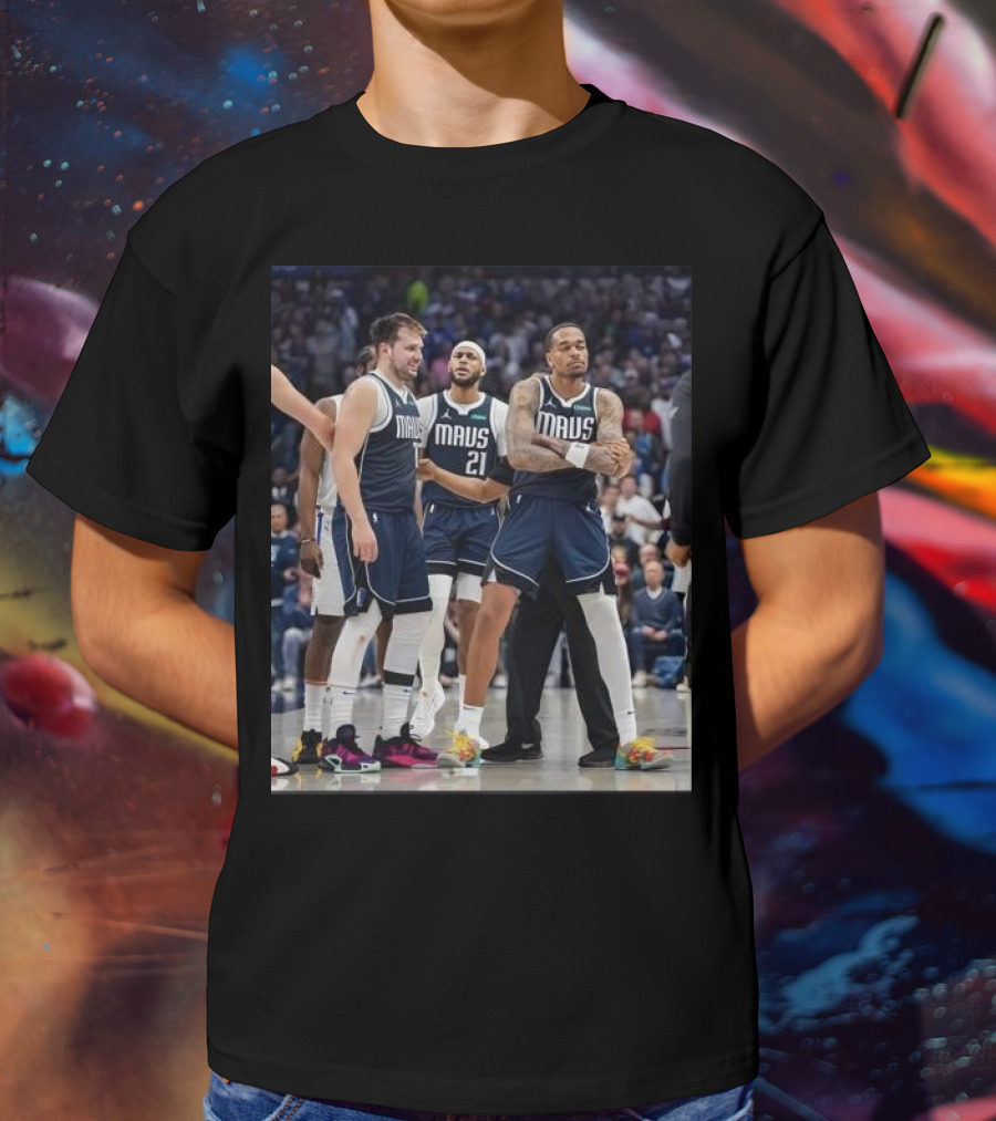 Daniel Gafford Luka Doncic PJ Washington Mavs I’m Standing On Business T-Shirt
