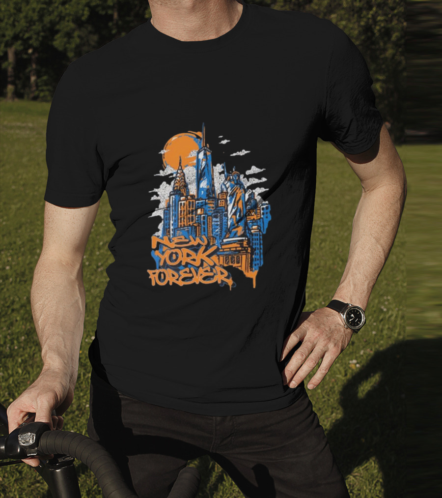 New York Knicks New York Forever Skyline T-Shirt