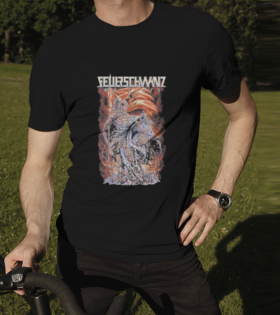 Feuerschwanz Warriors Rohirrim Knight On Horseback With Flag T-Shirt