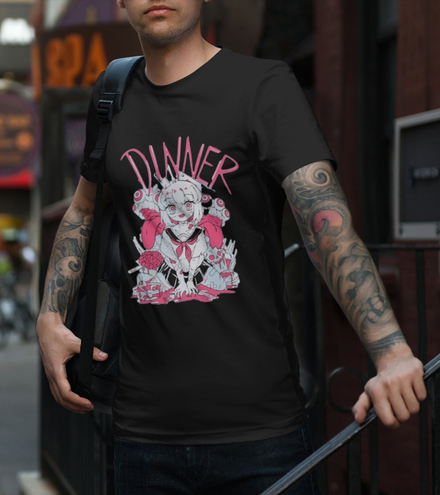 Pastel Anime Dinner With Melon Aesthetic T-Shirt