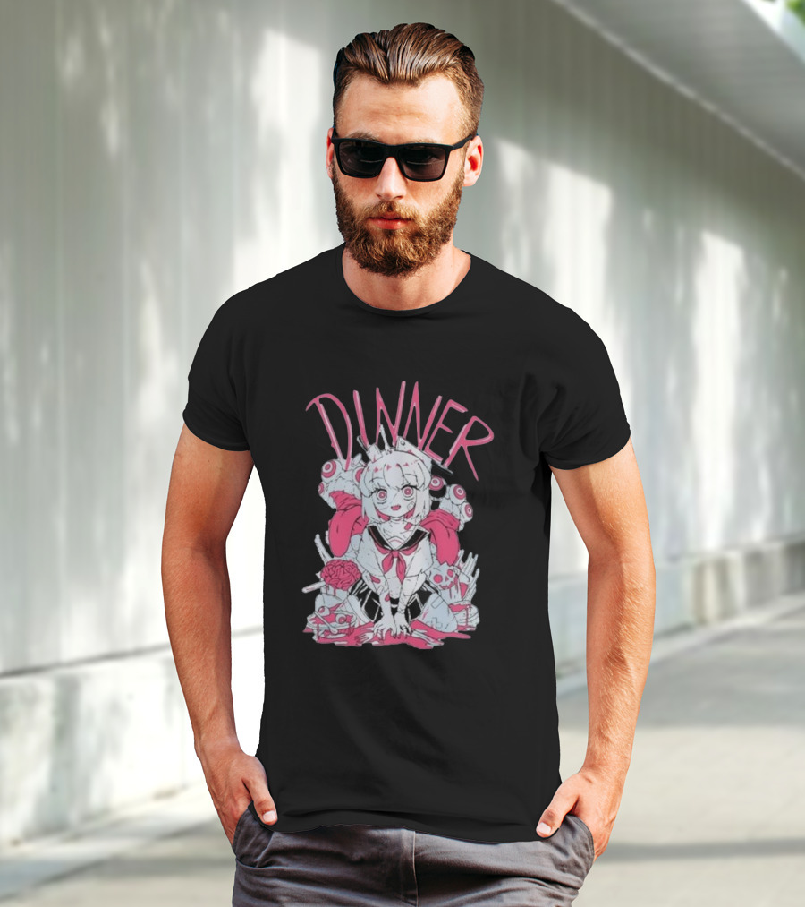 Pastel Anime Dinner With Melon Aesthetic T-Shirt