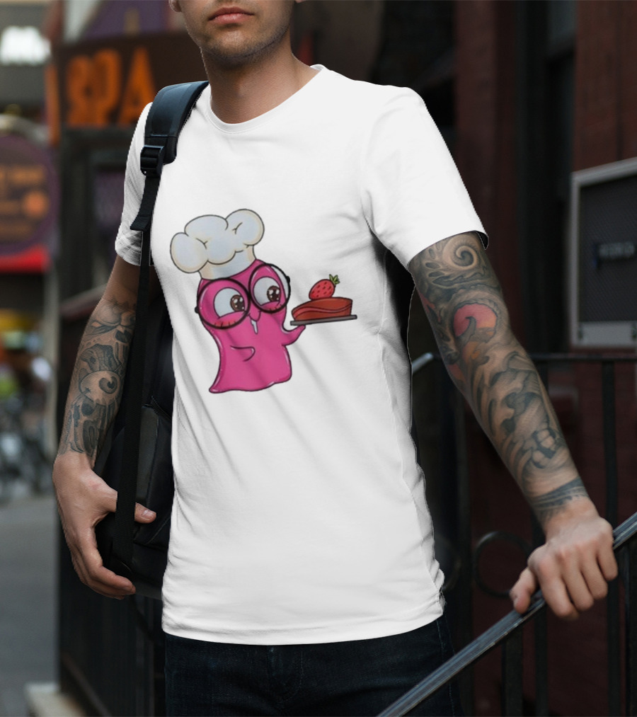 Slime Sam Chef With Cake And Strawberry T-Shirt