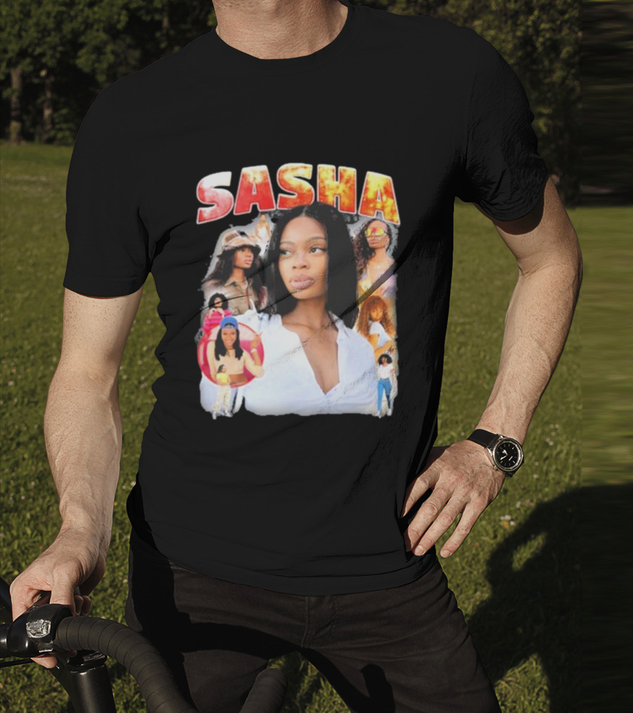 Sasha Iconic Collage Featuring Diverse Fashion Styles T-Shirt