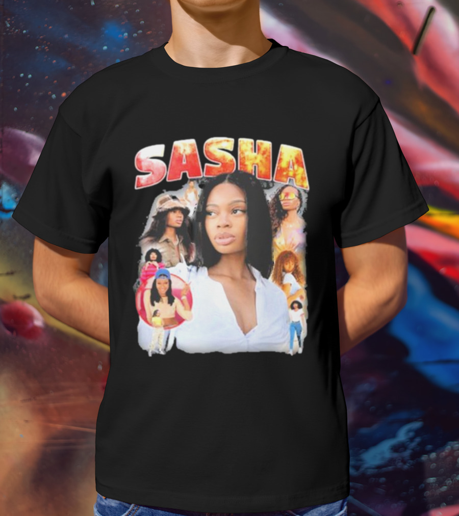 Sasha Iconic Collage Featuring Diverse Fashion Styles T-Shirt