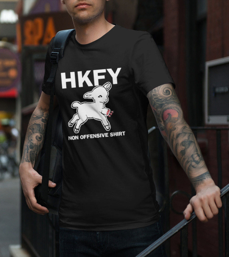 HKFY Non Offensive Shirt Cute Lamb With Sausages T-Shirt
