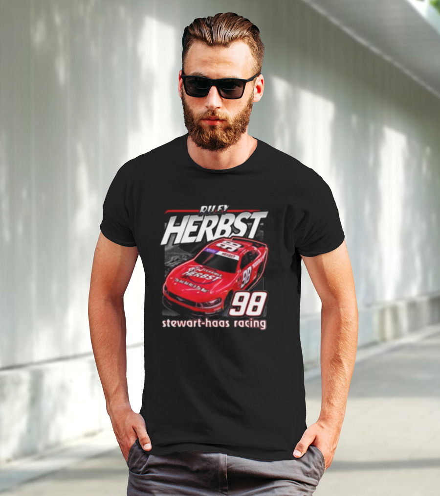 Riley Herbst 98 Stewart-Haas Racing Terrible Herbst Car T-Shirt