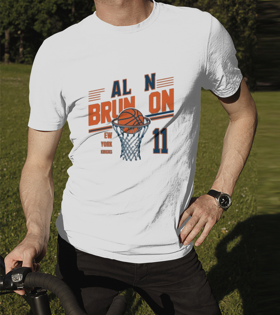 Jalen Brunson New York Knicks Basketball Net Number 11 T-Shirt