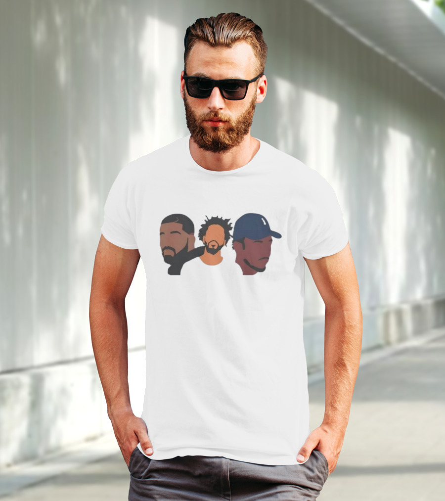 Drake J Cole Kendrick Lamar Retro Rapper Star T-Shirt
