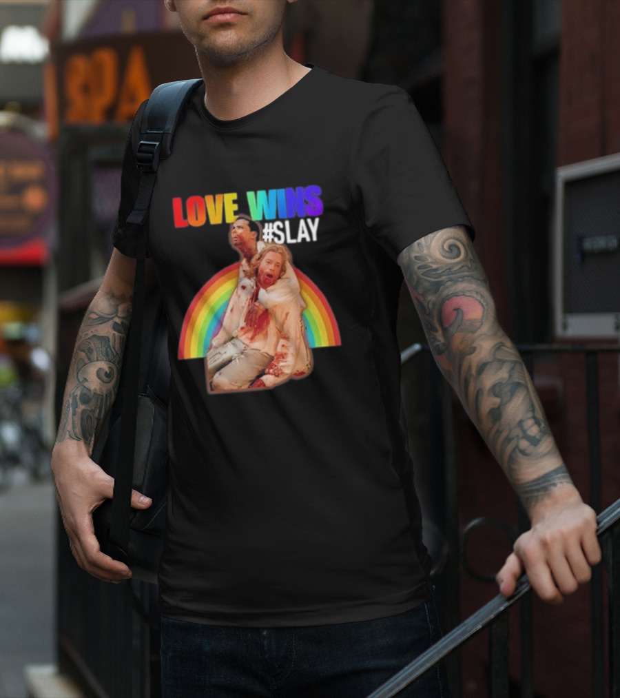 Cerpen Vampire Season 2 Love Wins #Slay Rainbow T-Shirt