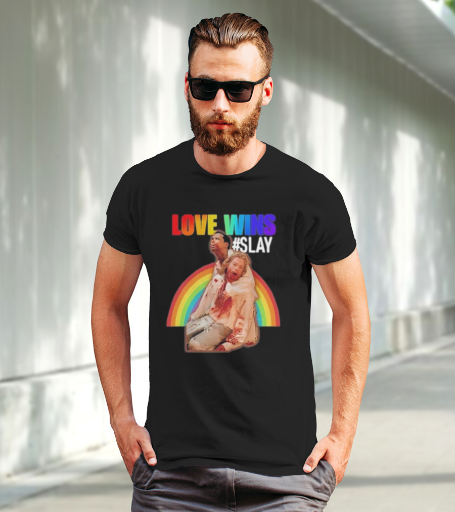 Cerpen Vampire Season 2 Love Wins #Slay Rainbow T-Shirt