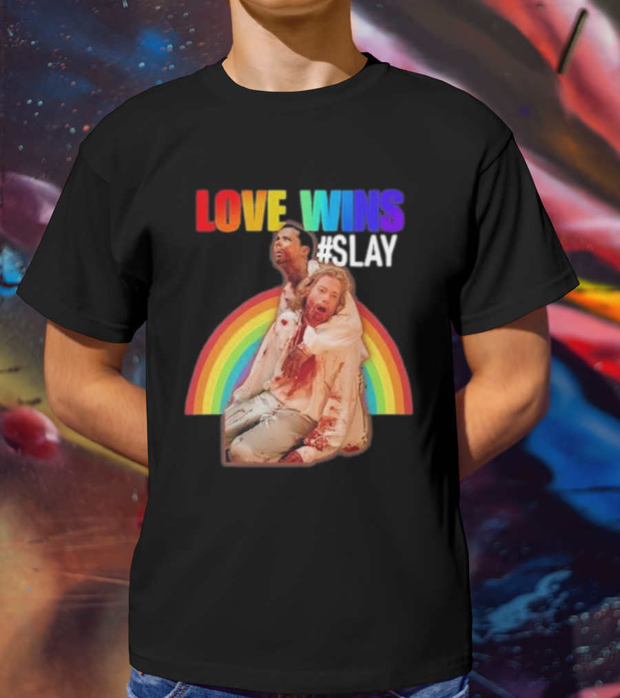Cerpen Vampire Season 2 Love Wins #Slay Rainbow T-Shirt