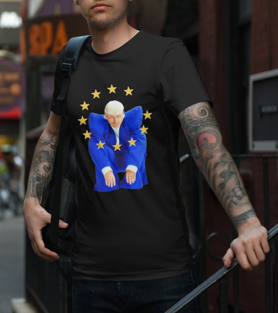 Justice For Joost Klein Blue Suit Stars European Unity T-Shirt