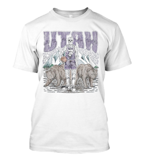 Utah Dead Threads Basketball Bears Mountains T-Shirt