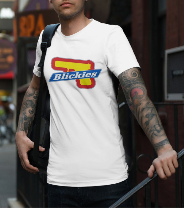 Blickies Gun Icon Logo 10Cellphones T-Shirt