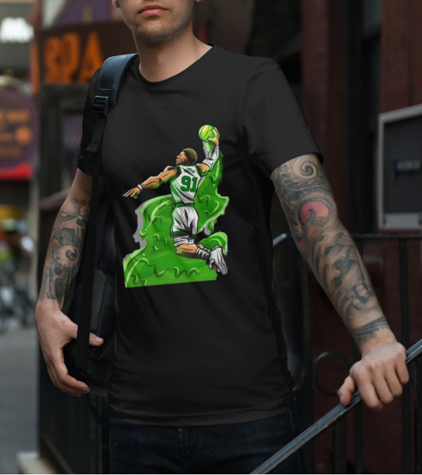 Blake Griffin Boston Celtics Number 91 Dunking Basketball T-Shirt